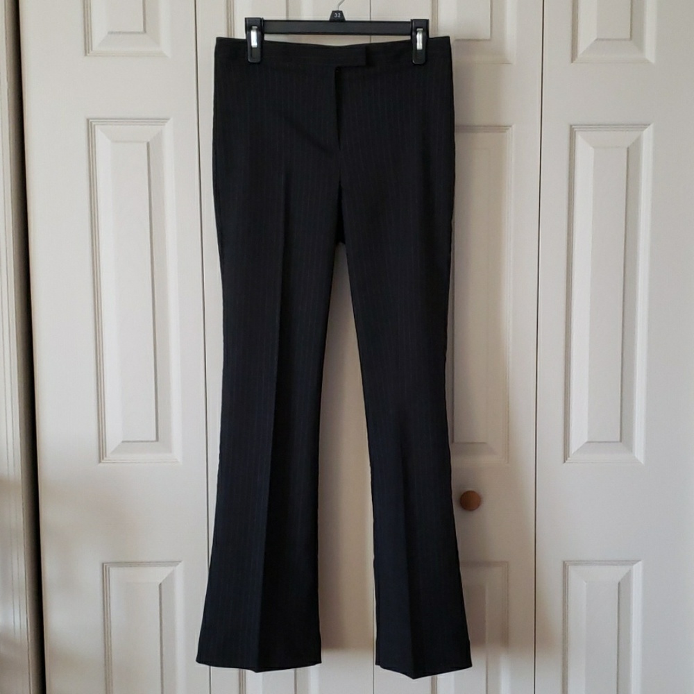 NWOT Black pin-striped slacks